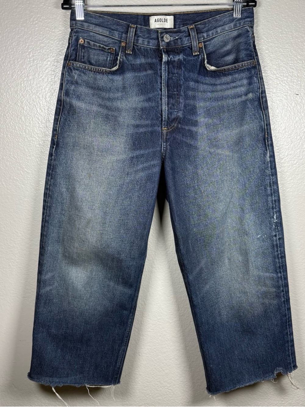 AGOLDE  Deven Men's Dark Blue Straight Leg Jeans SZ:28